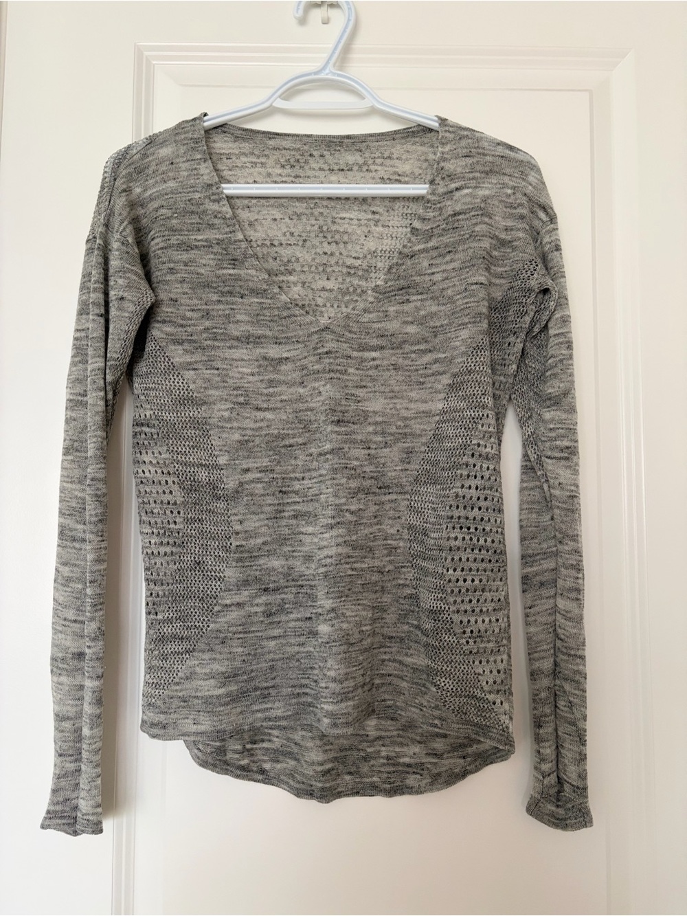 Lululemon Still Movement Sweater Heathered Grey Estimated Size M